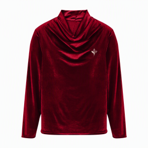 Warm Velvet Sweatshirt High Collar Thermal Pullover